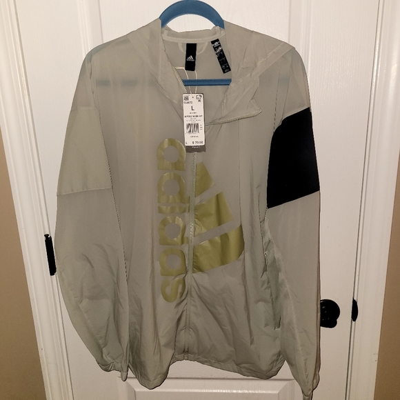 PRICE DROP!!! NWT HALO GREEN ADIDAS WINDBREAKER - Picture 6 of 6
